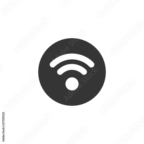 Wifi icon vector. Wifi signal sign modern web icon. wireless logo design inspiration