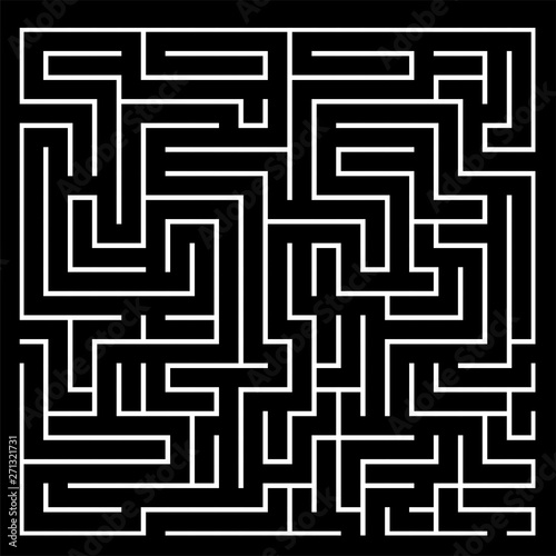 Vector labyrinth. Maze game illustration