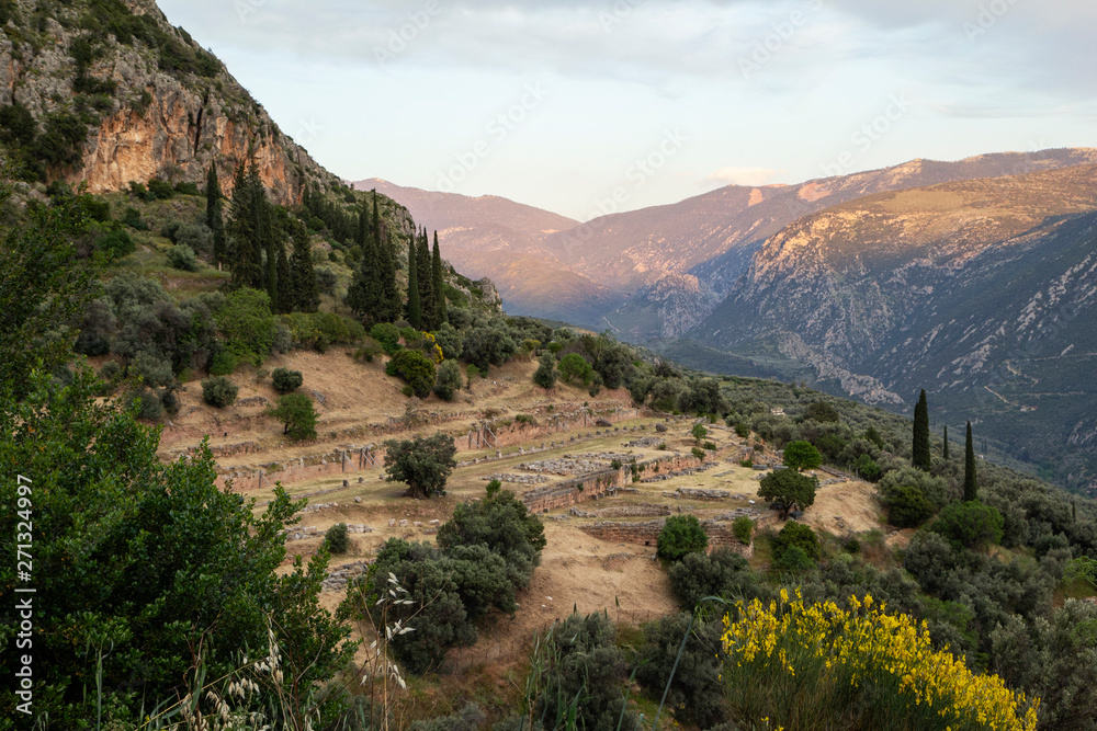 Greece, Delphi, tholos in the sanctuary of Athena Pronaia Greece, Delphi, tholos in the sanctuary of Athena Pronaia