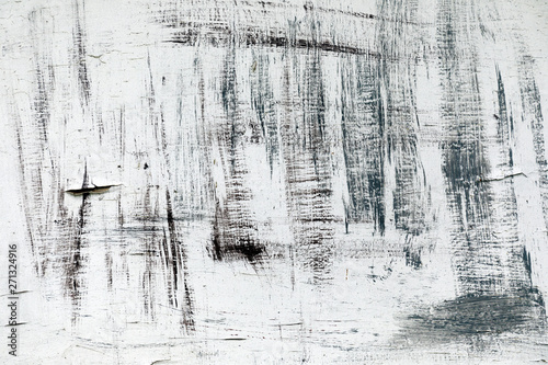 Old wooden shabby background. White painted wood texture seamless background.