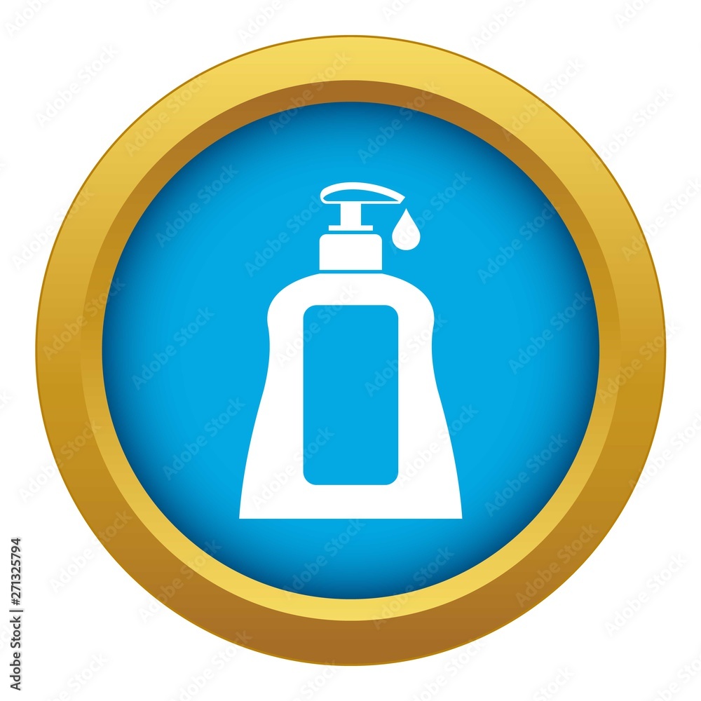 Body care lotion icon blue vector isolated on white background for any design Body care lotion icon blue vector isolated on white background for any design
