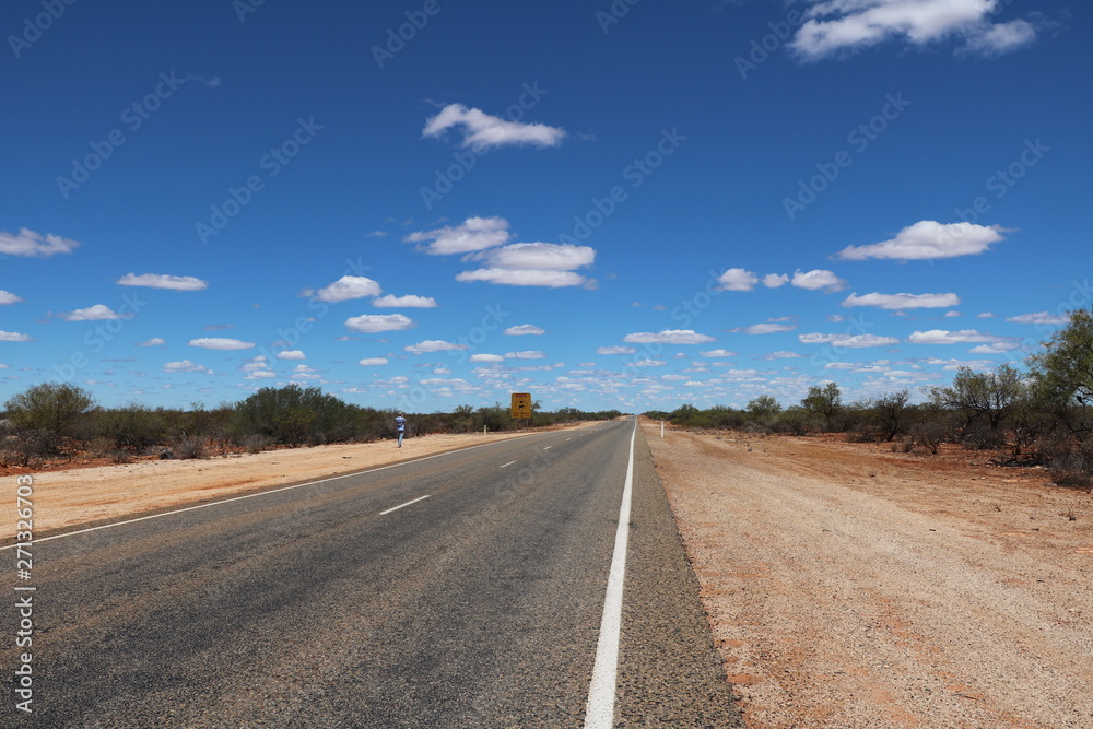 Street in the Outback in Australia