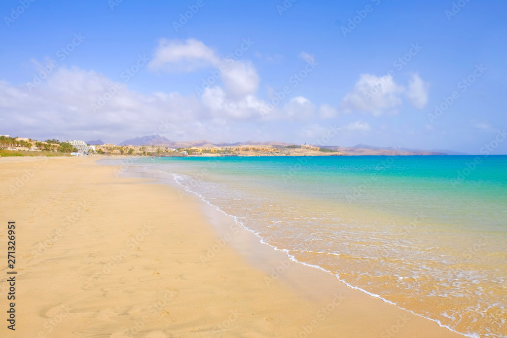 Beach Costa Calma on Fuerteventura, Canary Islands.