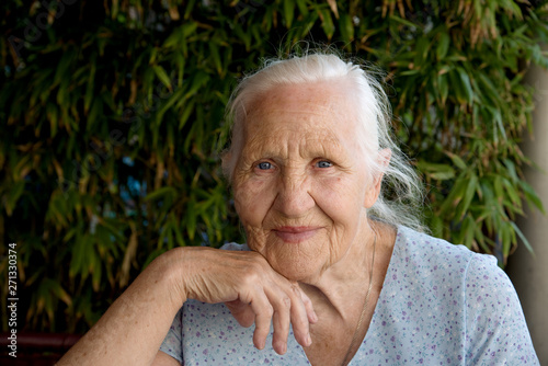 Portrait of elderly woman