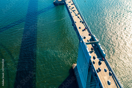 Aerial view of the Bay Bridge in San Francisco, CA © Tierney