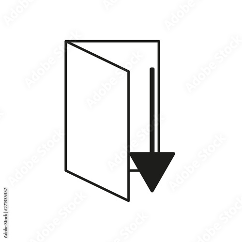 download folder icon. flat ...