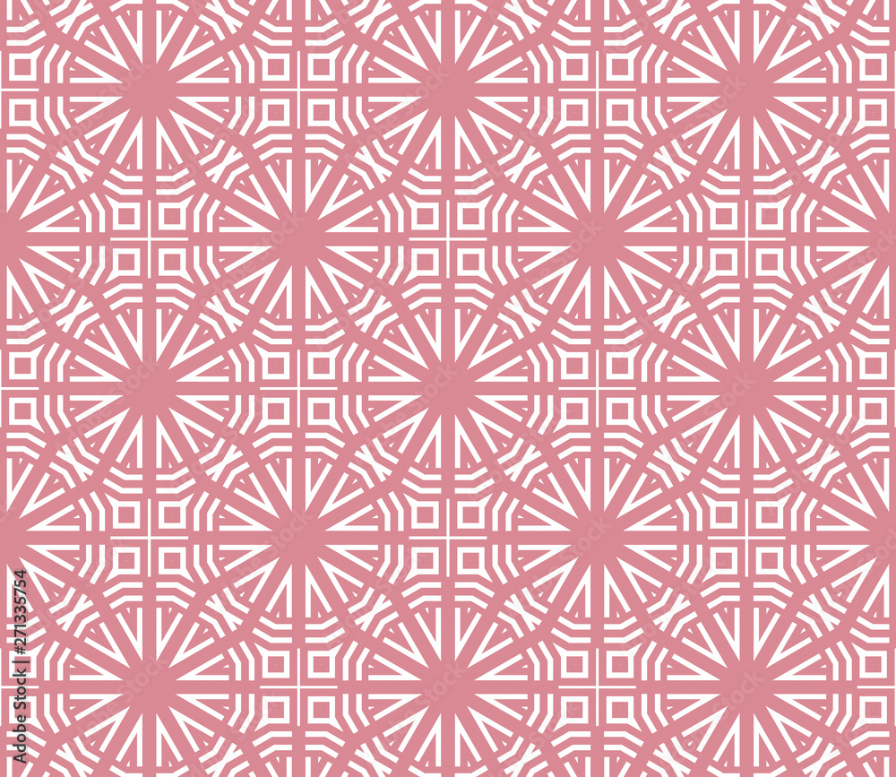 Pink and white pattern with geometric simple design, texture for girl