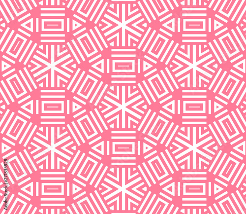 Pink and white pattern with geometric simple design  texture for girl