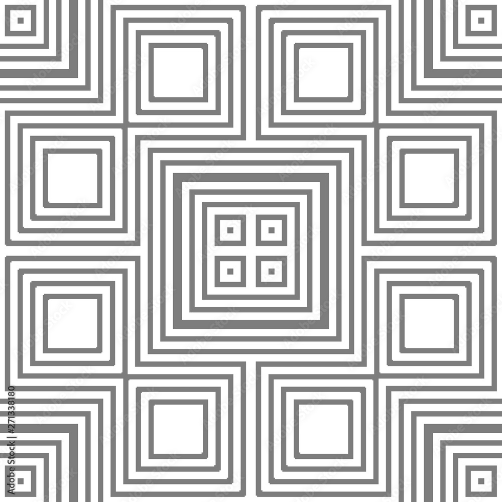 Grey and white pattern with geometric ornament Grey and white pattern with geometric ornament