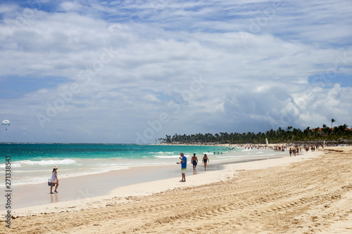 people at the beach
