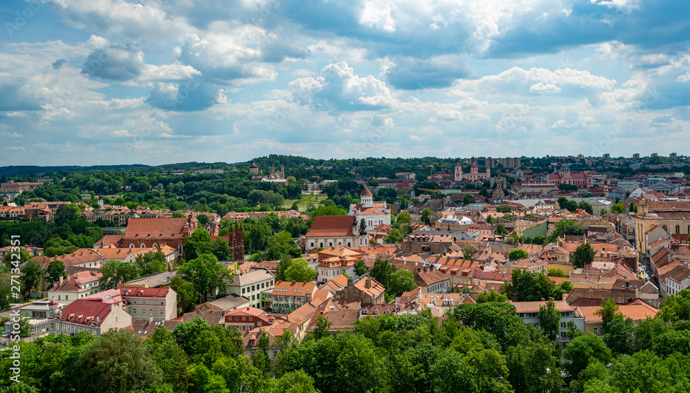 A panoramic view of Vilnius
