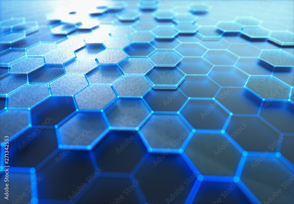 Graphene Hexagonal Atomic Connection Science Technology