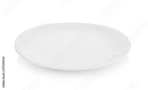 plate on white background.