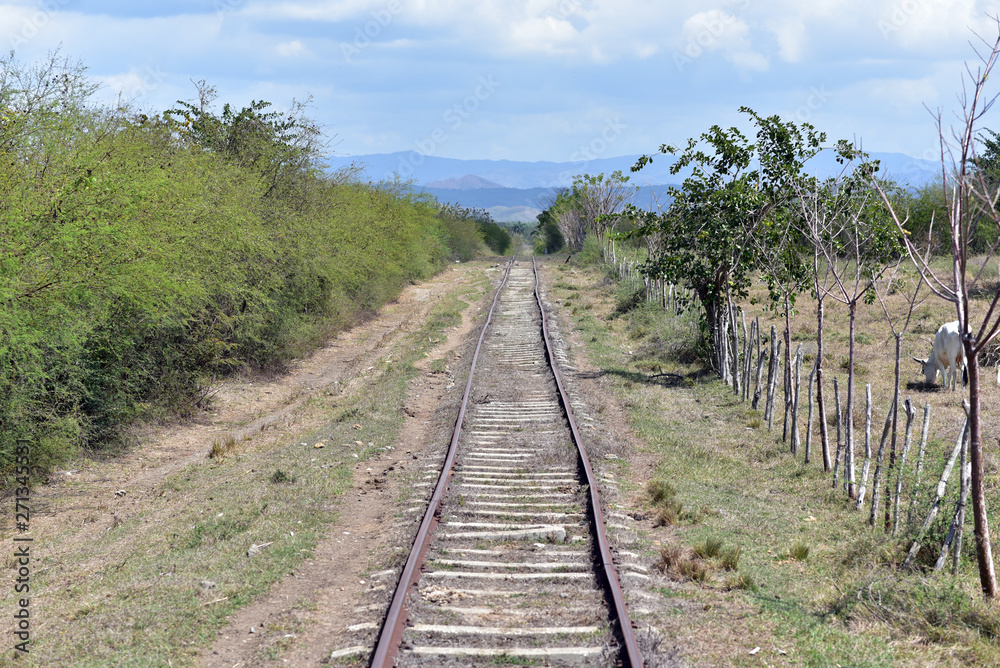 Cuba, Trinidad, Railroad near Manaca Iznaga Tower Cuba, Trinidad, Railroad near Manaca Iznaga Tower