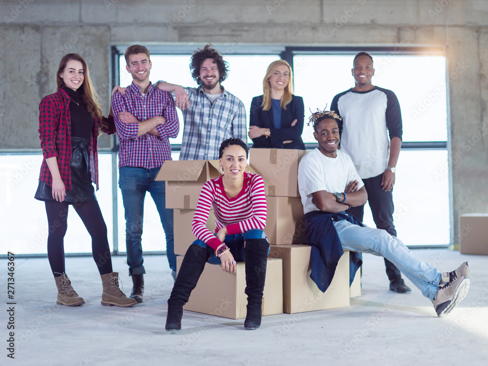 Obraz premium portrait of multiethnic business people