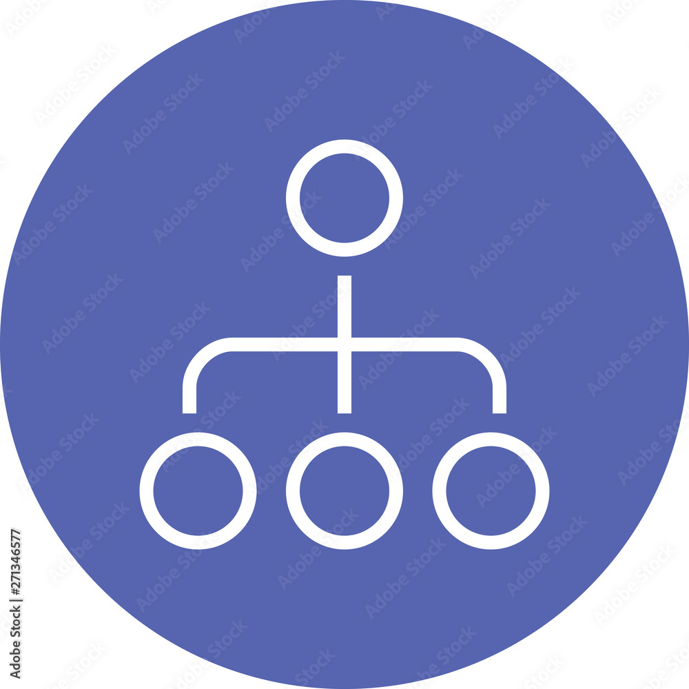 Hierarchy Organization Structure Outline Icon Hierarchy Organization Structure Outline Icon