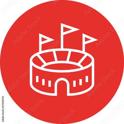 Outdoor Stadium Arena Outline Icon