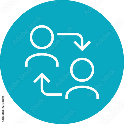 Social Sharing Networking Outline Icon