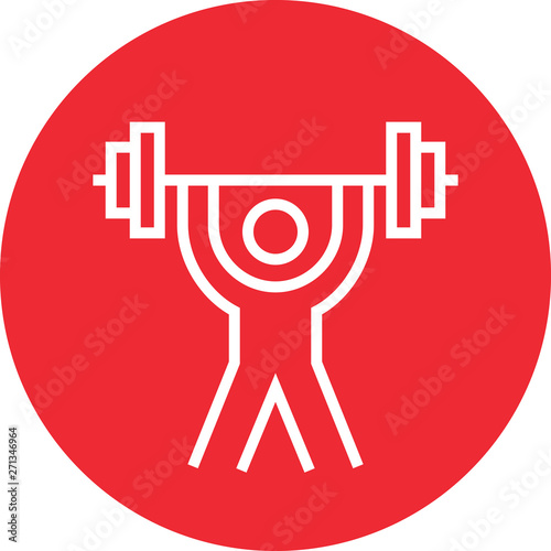 Weight Training Strength Outline Icon