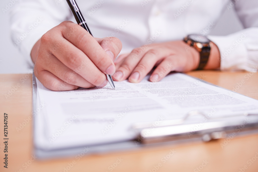 Businessman Signing Contract Businessman Signing Contract