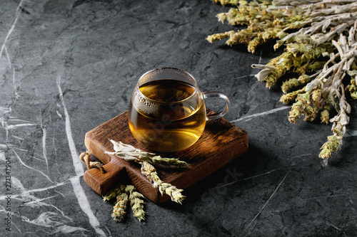 Green herbal Greek mountain tea