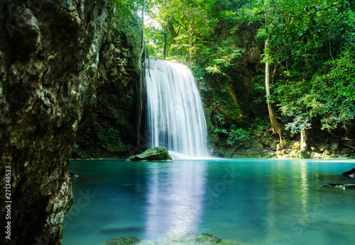 waterfall in deep forest   thailand