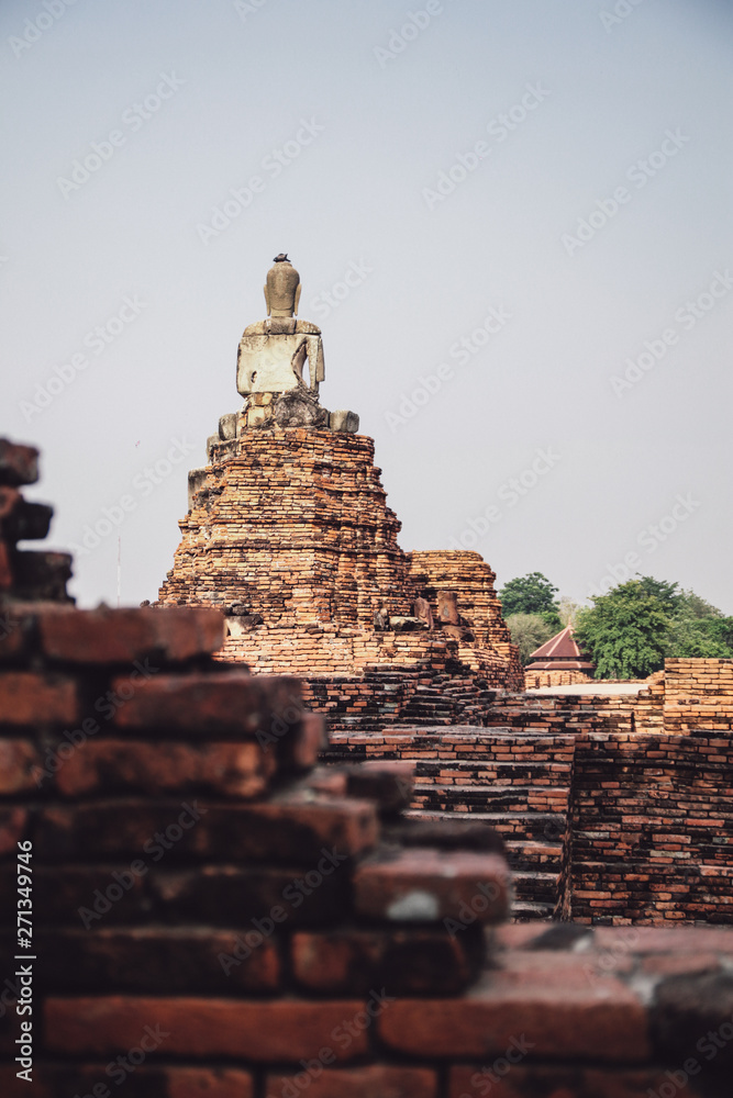 Old temple ,on 04 June 2019 ,AYUTTHAYA, THAILAND many Tourists from around the world in wat chaiwattanaram, Thailand grand palace. Ayutthaya Thailand. Ayutthaya famous sightseeing place