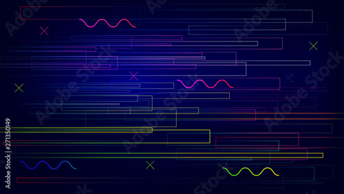 Speed line geometric connection vector background