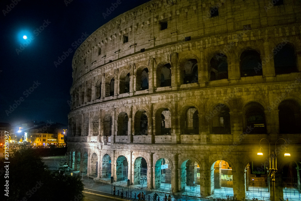 Roman Colosseum by Night Time