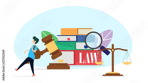 online education flat illustration