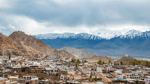 View of landscape in Leh Ladakh District ,Norther part of India © Nichapa