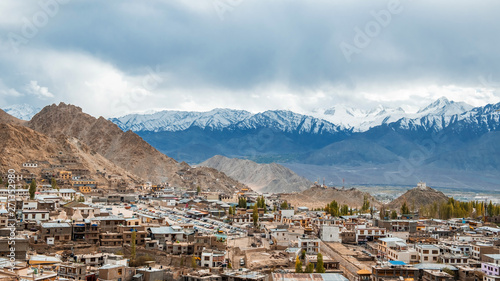Obraz na płótnie View of landscape in Leh Ladakh District ,Norther part of India