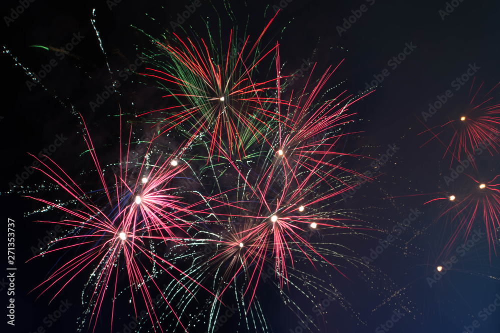 Fototapeta premium Fire works at the royal melbourne show, Victoria, Australia