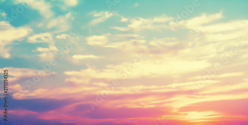colorful  golden sunset sky background © Alex395