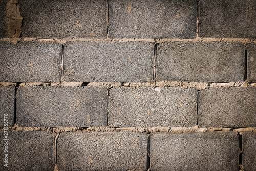 Old Gray concrete construction blocks