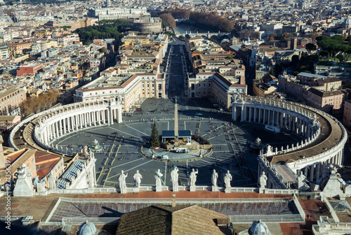 Top view of Saint Peter's Square