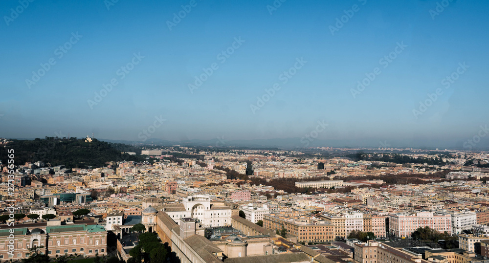 Rome seen from the dome of Saint Peter