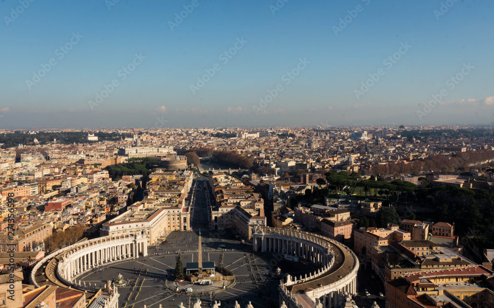 Top view of Saint Peter's Square