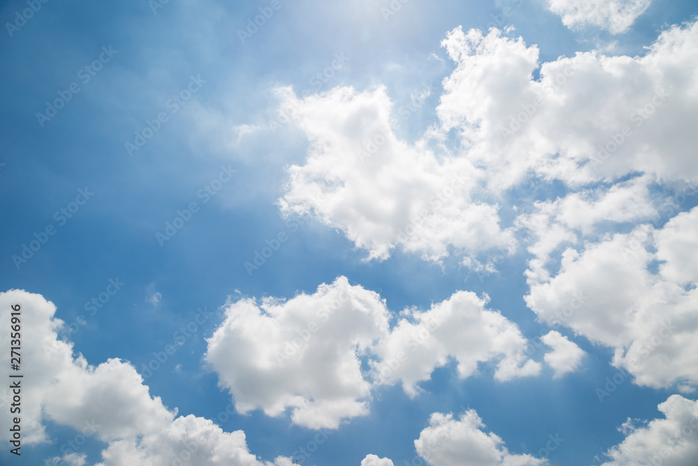 Fototapeta premium Blue sky and clouds background
