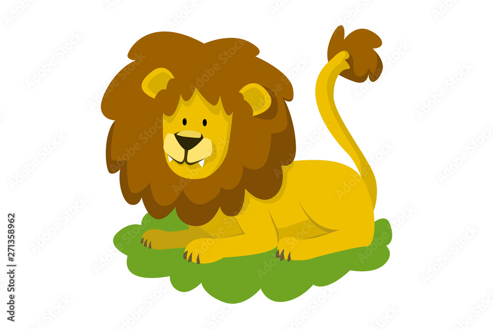 Obraz premium Cute Cartoon Animal