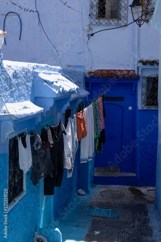 The blue city of Chefchaouen, Morocco is fascinating to visit. The Medina is on a steep hill so there's all sorts of interesting architecture to match the environment © Marylou
