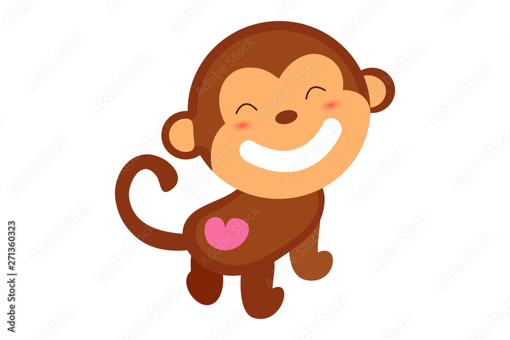 Fototapeta premium Cute Cartoon Animal