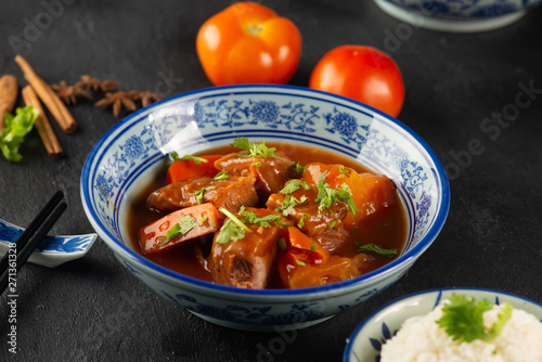 Bo Kho - Vietnamese Beef Stew with bread or rice
