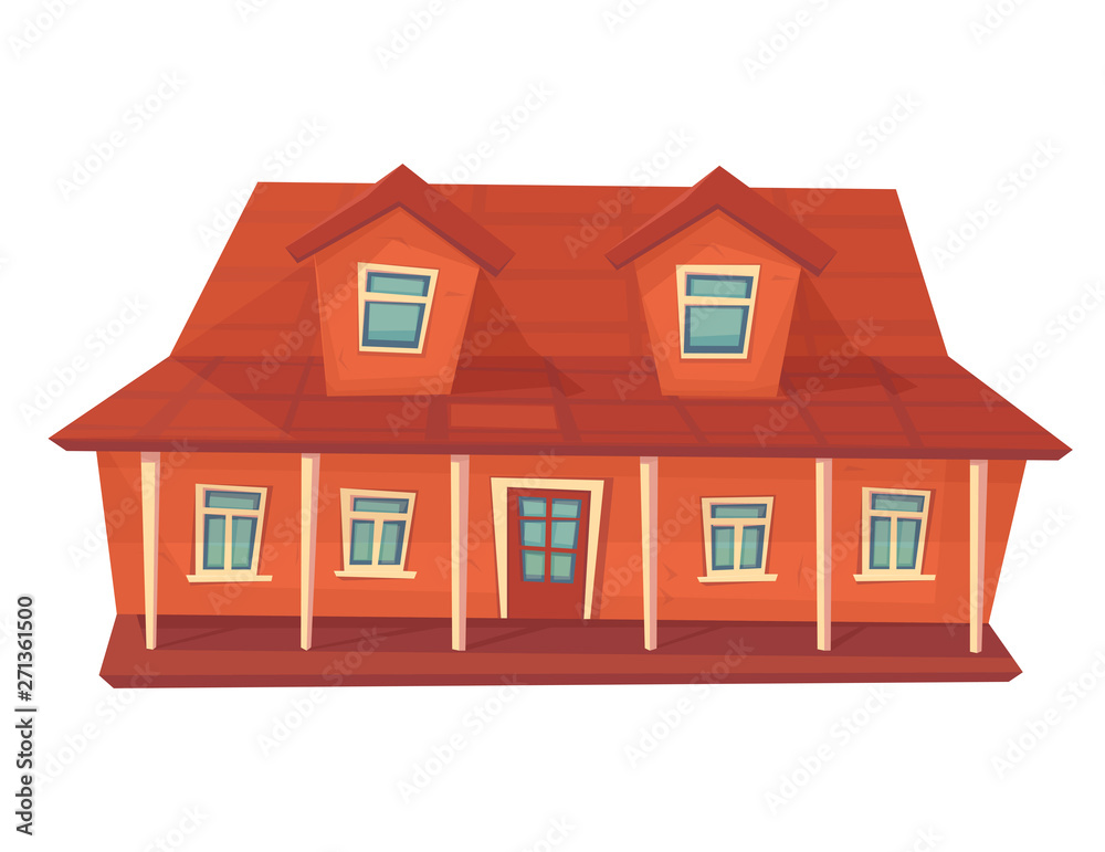 Farmer house. Farm building isolated on white. Farmer house. Farm building isolated on white.