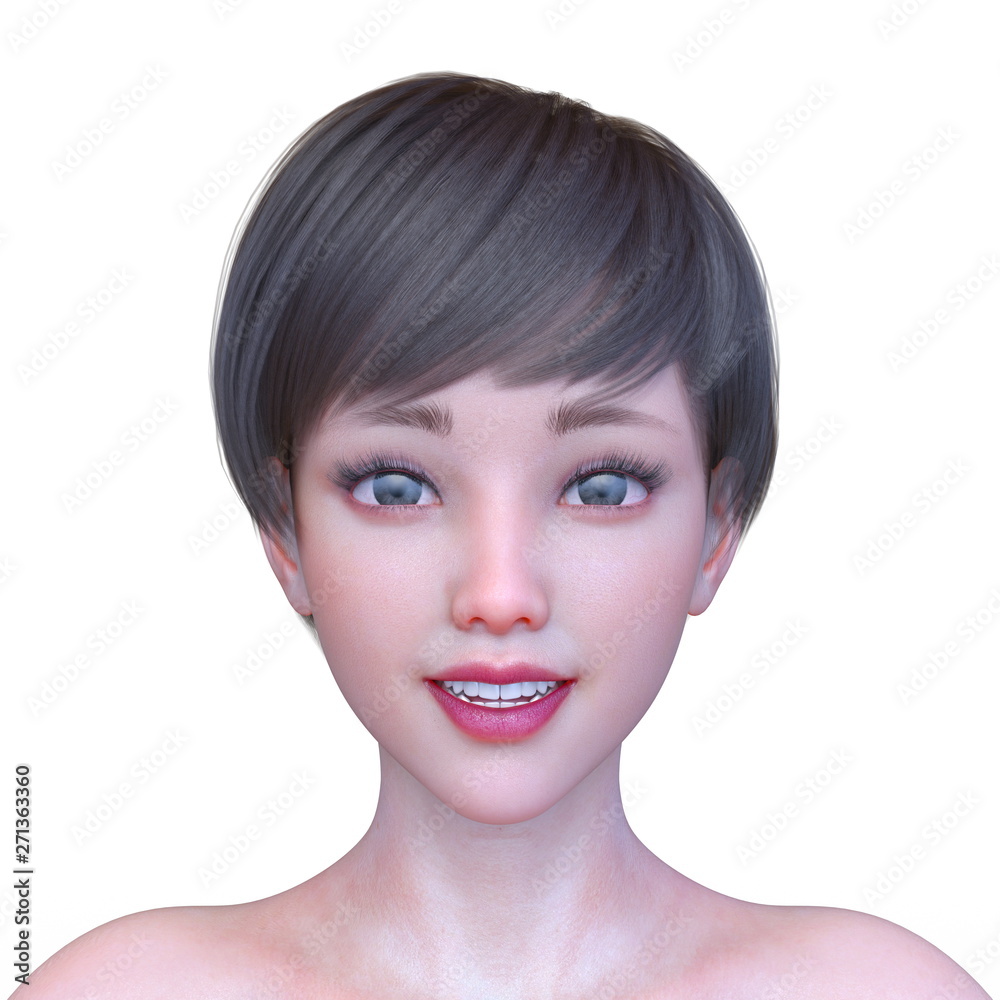 女の子の顔