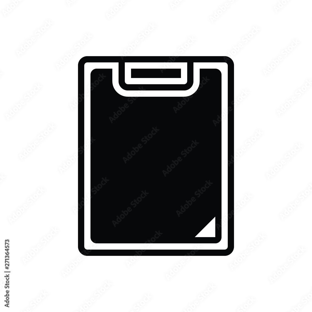 Black solid icon for clipboard Black solid icon for clipboard