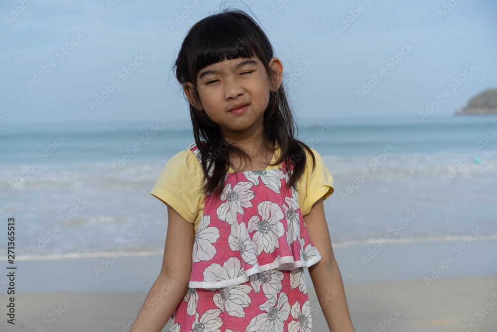 Asian child cute girl Close your eyes Asian child cute girl Close your eyes