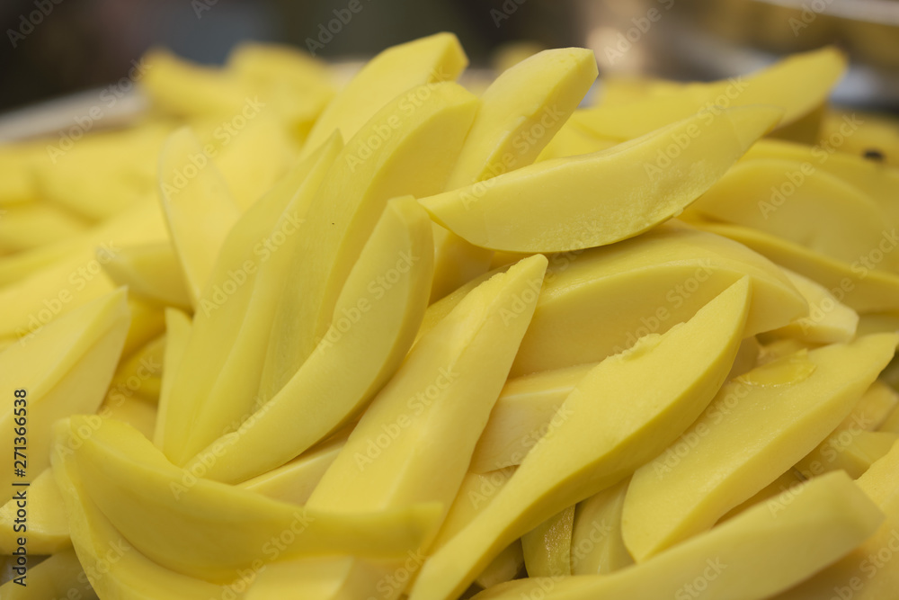 Pickled mango is delicious at street food Pickled mango is delicious at street food