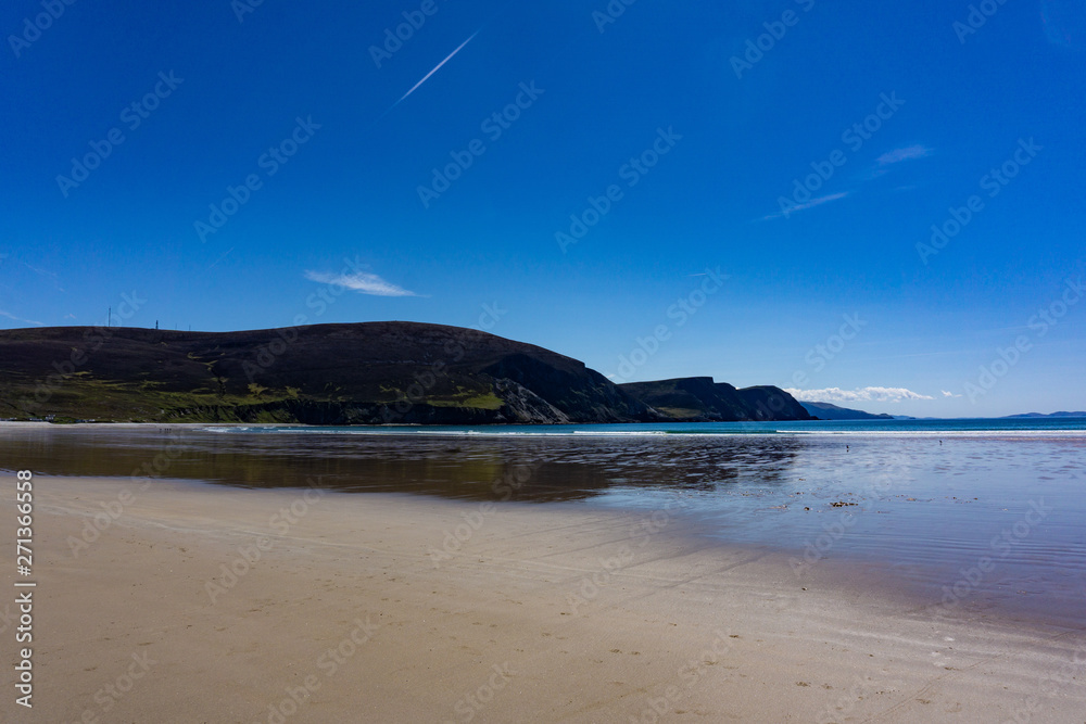 Fototapeta premium Keel Beach summer sun, Achill Island, County Mayo, Ireland