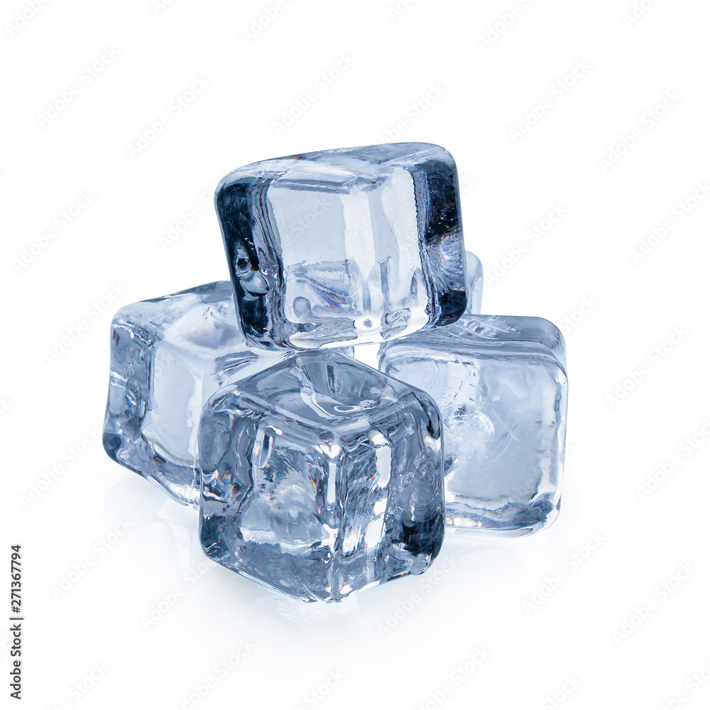 Ice cubes isolated on a white background Ice cubes isolated on a white background